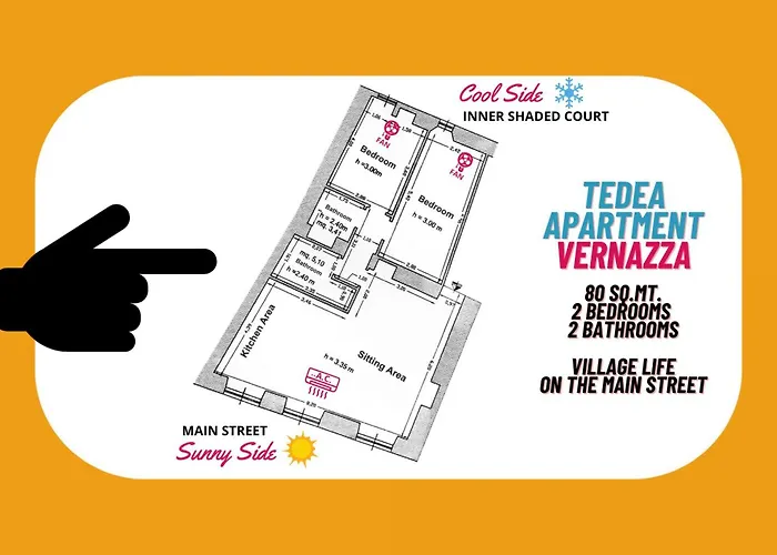 Apartman Tedea 2-bedroom 2-bathroom Exclusive Vernazza